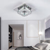 LED Crystal Chandelier Ceiling Light Round/Square Pendant Lamp Dining LivingRoom