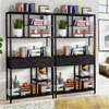 Industrial Bookshelf Bookcase Artwork Display Stand 5-Tier Open Display Etagere