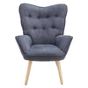 Small Wing Back Armchair High Back Lounge Single Sofa Living Room Fireside Chair