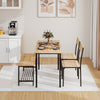 Modern Dining Table and Chairs Set Table+2 Chairs+Bench Dining Set Space Saving