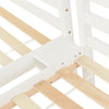 Bunk Beds Triple 3ft Single Bed Pine Wood Bed Frame High Sleeper for Kids White