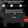 Outdoor Small Countertop Charcoal Wood Burning Grill-Black
