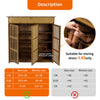 Wooden 4 Tier 3Door Drawer Shoe Cabinet Organiser Tidy Hallway Furniture Console