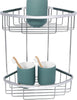 2 Pack Stainless Steel Corner Shower Caddy Shower Shelf - Polished Chrome