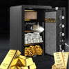 73L LARGE STRONG STEEL SAFE KEY HIGH SECURITY HOME OFFICE MONEY CASH SAFETY BOX