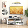 TV Stand for TVs up to 40 Inches Wooden Media Console Table Entertainment Center