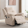 Lift Chair Recliners for Elderly, Armchair Lounge Sofa with Massage & Heat Beige