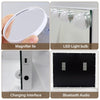 Hollywood Vanity Mirror 58x46cm 15 LED Bulbs make up mirror Bluetooth