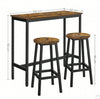 Breakfast Bar Table And Stools Kitchen Dining Room Industrial Furniture Set
