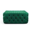 Chesterfield 92cm Extra Large Velvet Coffee Table Footstool Pouffe Seat Ottoman