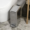 Stainless Steel Trash Can Kitchen Bin Pedal Office Rubbish Storage