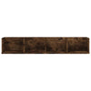 CD Wall Shelf Smoked Oak 100x18x18 cm Engineered Wood