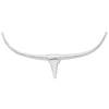 Wall Mounted Aluminium Bull’s Head Decoration Silver 96 cm vidaXL