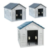 Small- Large Dog House Outdoor Indoor Puppy Shelter Dog Kennel with Air Vents UK