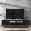 200cm Loft Retro Industrial TV Unit I Vintage Oak Cabinet I Cupboard Sideboard