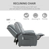 Power Lift Chair Recliner for Elderly, Electric Rising Reclining Armchair, Grey