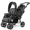 Double Seat Baby Stroller Folding Infant Pushchair with Adjustable Handlebar