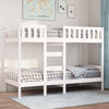 Bunk Bed White 80x200 Solid Wood Pine B6Z1
