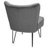 Scallop Back Armchair Cocktail Sofa Accent Seat Living Bedroom Cafe Lounge Sofa