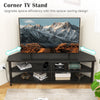 55” Media Entertainment Center Corner TV Stand for TVs up to 60” TV
