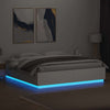 Festnight Bed Frame with White 200x200 Engineered Wood, Bed Frames, R0B4