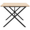 Dining Table in X Frame 200 x 100 x 75.5 Solid Pine Wood Cast C8T8