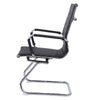 High Back PU Leather Reception Seat Home Office Chair Sled Base Conference Chair