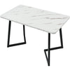Dining Table and Chairs 4 Set Velvet Padded Seat Dining Room Kitchen Furniture