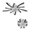 78cm 6 Speed V-Shape LED Ceiling Fan Light 3 Color Dimmable Fan Lamp w/Remote