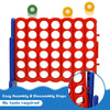 Giant 4 in a Row Game Jumbo Connect 4 Garden Games 42 Rings Basketball Hoop Blue