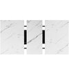 Extendable Table 120-160x80cm Kitchen Table White Marble Effect Telescopic Table