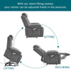 ELECTRIC POWER LIFT RISER RECLINER CHAIR ARMCHAIR W/ CUP HOLDERS & USB PORT GREY