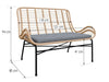 Garden Set MANOLI – Sofa, Chairs & Coffee Table – Rattan Effect & Cushions