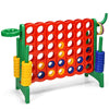 Giant 4 in a Row Game Jumbo Connect 4 Games w/42 Rings Basketball Hoop-Green
