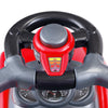 3 in 1 Ride on Push Along Car Horn Sound Safety Barrier Storage Seat Toy Red