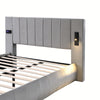 DOUBLE KING 4FT6 5FT PLATFORM BED FRAME WITH BLUETOOTH STEREO & USB & LIGHTING