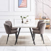 Dining Chairs Set of 2/4 Velvet Kitchen Chairs with Metal Legs