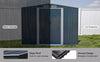 Metal Garden Storage Shed 6 x 8FT Outdoor Garden Storage Box with Base Frame