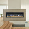 60" Black Framed Fireplace 9 Color LED Wall/Inset Electric Fire Ice Flame Effect
