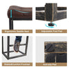 Ralex-chair Bar Stools Set of 2, Saddle Stools, Kitchen Stools with PU Leather