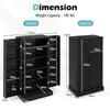 kitchen Pantry Cabinet 120cm Food Pantry Cabinet with Doors & Adjustable Shelves