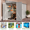 9FT Galvanized Steel Outdoor Bicycle Shed Bike Tool Storage House Garden Shed