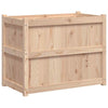 Garden Planter Box - Solid Pine Wood Flower Pot - for Patio and Balcony M4K6