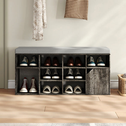 3 Tier Shoe Rack With Seat Hallway Shoe Bench Shoe Storage Rack Footwear Cabinet