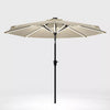 3M Solar Power LED Lights Parasol Outdoor Umbrella Sun Shade Canopy Garden