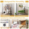 Rolling Clothes Drying Rack Adjustable Double Rods Garment Rack-Golden