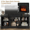 Costway TV Console Table TV Stand for up to 65" Flat Screen TVs-Black