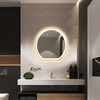 Illuminated Bathroom Mirror LED Light Demister Touch Sensor Time 600*600mm