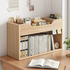 Wooden Tabletop Bookshelf Storage Shelf Desktop Organizer Display Rack