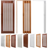 Bi Folding Door Wood Effect PVC Panel Magnetic Sliding Accordion Concertina Door